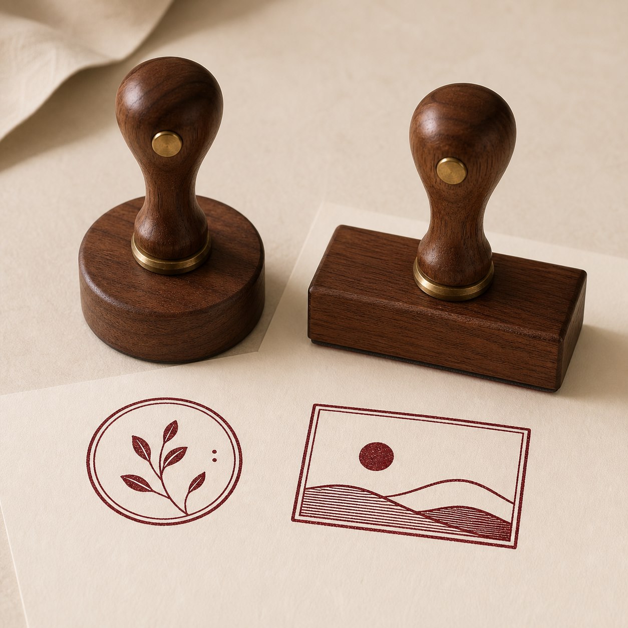 Business logo stamp examples
